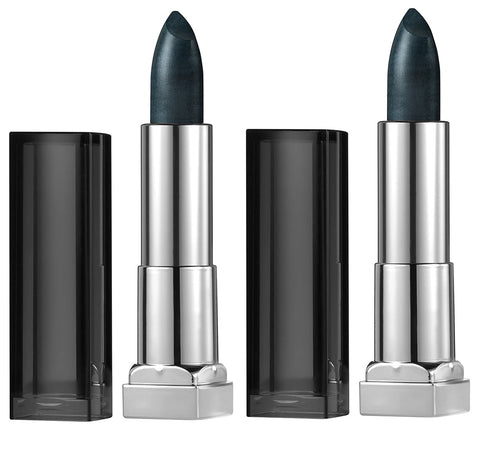 Pack of 2 Maybelline New York Color Sensational Lipstick, Gunmetal (Metallic) # 982