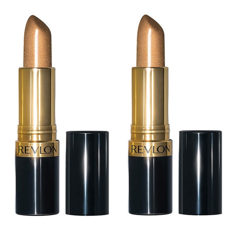 Pack of 2 Revlon Super Lustrous Lipstick, Pearl , Gold Goddess 041