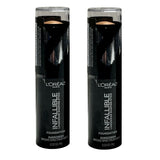 Pack of 2 L'oreal Paris Infallible Longwear Shaping Stick Foundation, Natural Beige 407