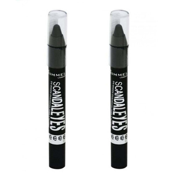Pack of 2 Rimmel ScandalEyes Eyeshadow Waterproof  Stick Crayon, Blackmail 008