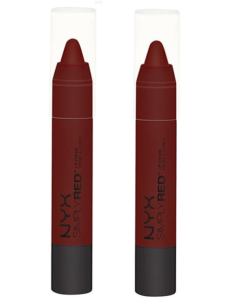 Pack of 2 NYX Simply Red Lip Cream, Leading Lady SR06