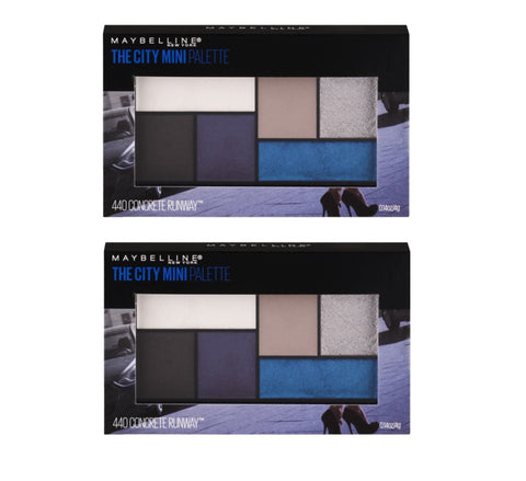 Pack of 2 Maybelline The City Mini Eyeshadow Palette, Concrete Runway # 440