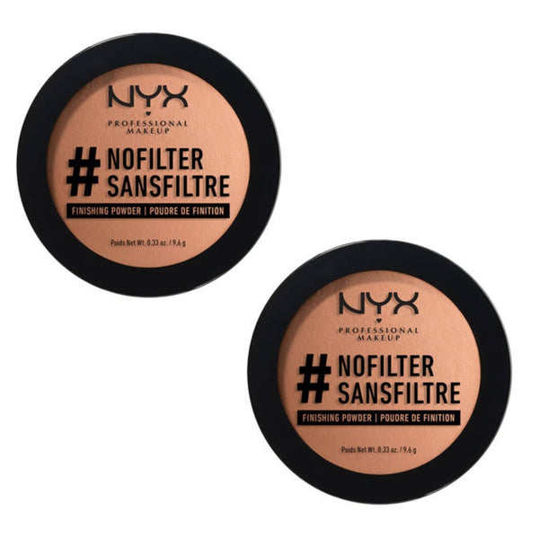 Pack of 2 NYX No Filter Finishing Powder, Deep Golden NFFP13