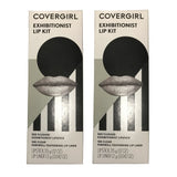 Pack of 2 CoverGirl Exhibitionist Lip Kit, 505 Flushed / 100 Clear