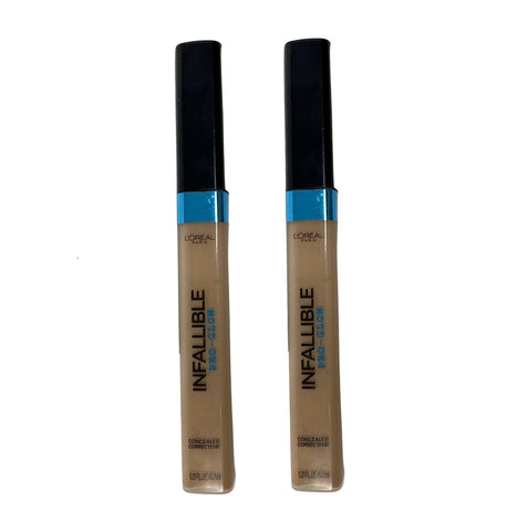 Pack of 2 L'Oreal Paris Infallible Pro-Glow Concealer, Nude Beige # 03