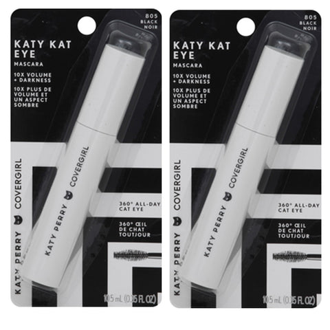 Pack of 2 CoverGirl Katy Kat Eye Mascara, Black 805