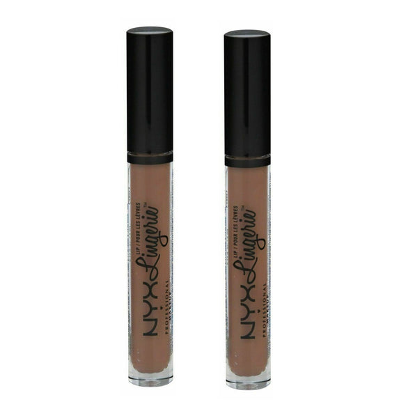 Pack of 2 NYX Lip Lingerie Matte Liquid Lipstick, Honeymoon # LIPLI01