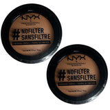 Pack of 2 NYX No Filter Finishing Powder, Deep Golden NFFP13
