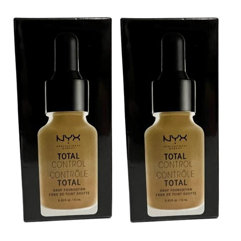 Pack of 2 NYX Total Control Drop Foundation, Cinnamon # TCDF15.5