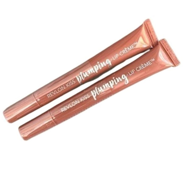 Pack of 2 Revlon Kiss Plumping Lip Creme, Almond Suede 515