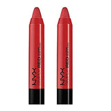 Pack of 2 NYX Simply Red Lip Cream, SR01 Russian Roulette