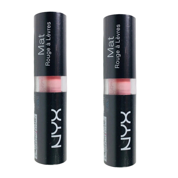 Pack of 2 NYX Matte Lipstick, Pale Pink MLS04