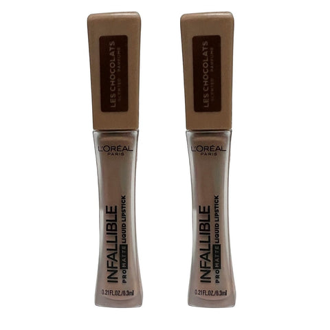 Pack of 2 L'Oreal Paris Infallible Pro Matte Liquid Lipstick, Sweet Tooth # 844