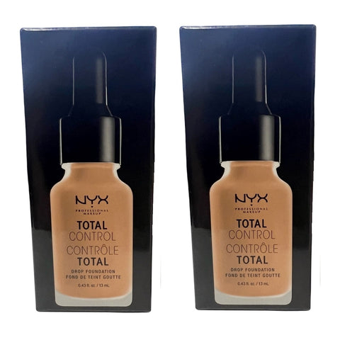 Pack of 2 NYX Total Control Drop Foundation, Classic Tan # TCDF12