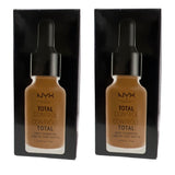 Pack of 2 NYX Total Control Drop Foundation, Nutmeg # TCDF16.5