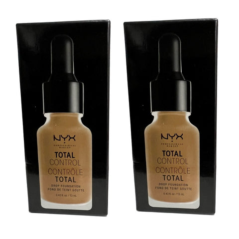 Pack of 2 NYX Total Control Drop Foundation, Sienna # TCDF17.5