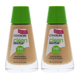 Pack of 2 CoverGirl Clean Sensitive Liquid Foundation, Warm Beige 545