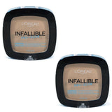 Pack of 2 L'Oreal Paris Infallible Pro Glow Lasting Glow Powder, Sun Beige (26)