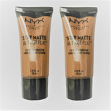 Pack of 2 NYX Professional Stay Matte But Not Flat Liquid Foundation, Medium Beige SMF06