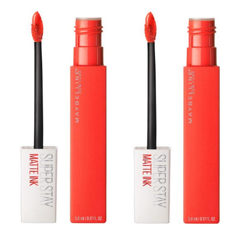 Pack of 2 Maybelline New York SuperStay Matte Ink Liquid Lipstick, Heroine # 25