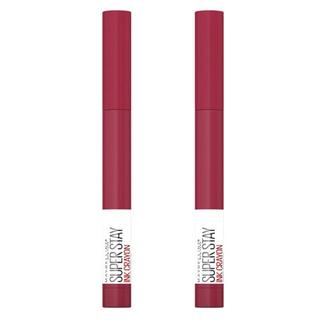 Pack of 2 Maybelline New York Super Stay Ink Crayon Lipstick, Speak Your Mind # 75