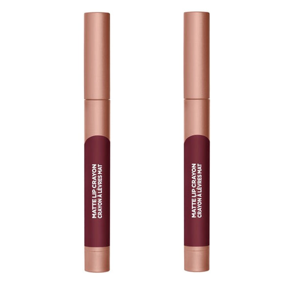 Pack of 2 L'Oreal Paris Infallible Matte Lip Crayon, Chocolate Delight # 516