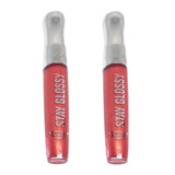 Pack of 2 Rimmel Stay Glossy 6HR Lip Gloss, All Day Seduction # 640