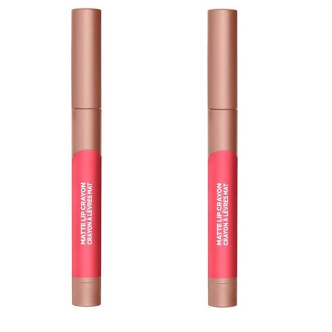 Pack of 2 L'Oreal Paris Infallible Matte Lip Crayon, Sweet and Salty # 502