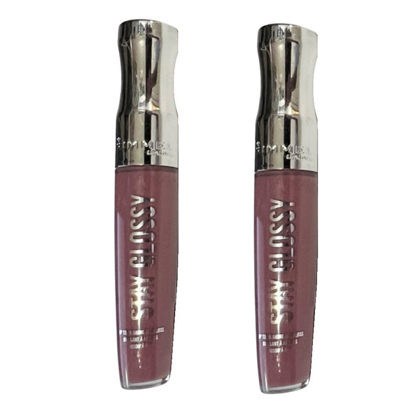 Pack of 2 Rimmel Stay Glossy 6HR Lip Gloss, Tainted Love # 200