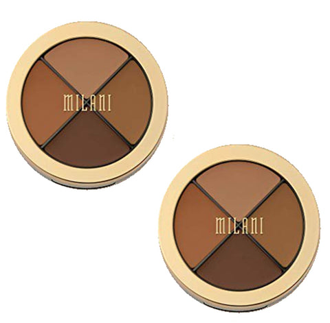 Pack of 2 Milani Conceal + Perfect All-in-One Concealer Kit, Dark to Deep 04