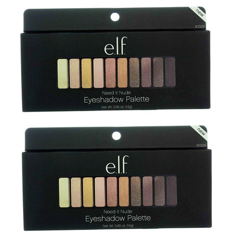 Pack of 2 e.l.f. Need it Nude Eyeshadow Palette,  83328