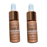 Pack of 2 L'Oreal Paris True Match Lumi Glow Amour Glow Boosting Drops, Golden Hour # 508