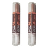 Pack of 2 Maybelline New York SuperStay 24 2-Step Liquid Lipstick, Coffee Edition, Chai Once More # 325