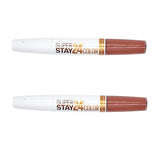 Pack of 2 Maybelline New York SuperStay 24 2-Step Liquid Lipstick, Coffee Edition, Caramel Crush # 320