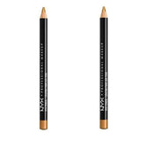 Pack of 2 NYX Slim Eye Pencil, Gold Shimmer SPE933