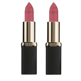 Pack of 2 L'Oreal Paris Colour Riche Collection Lipstick, Matte-Moiselle Pink # 703