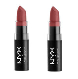 Pack of 2 NYX Matte Lipstick, Whipped Caviar MLS15