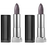 Pack of 2 Maybelline New York Color Sensational Lipstick, Smoked Silver (Metallic) # 978