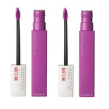 Pack of 2 Maybelline New York SuperStay Matte Ink Liquid Lipstick, Creator # 35