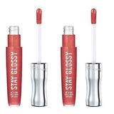 Pack of 2 Rimmel Stay Glossy 6HR Lip Gloss, All Day Seduction # 640