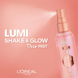 Pack of 2 L'Oreal Paris Lumi Shake and Glow Dew Mist # 100
