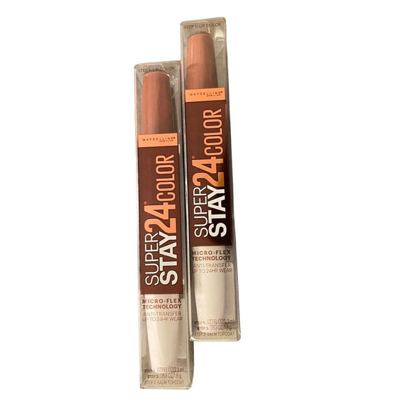 Pack of 2 Maybelline New York SuperStay 24 2-Step Liquid Lipstick, Cof ...