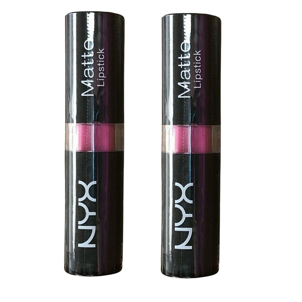 Pack of 2 NYX Matte Lipstick, Shocking Pink MLS02