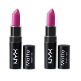 Pack of 2 NYX Matte Lipstick, Shocking Pink MLS02
